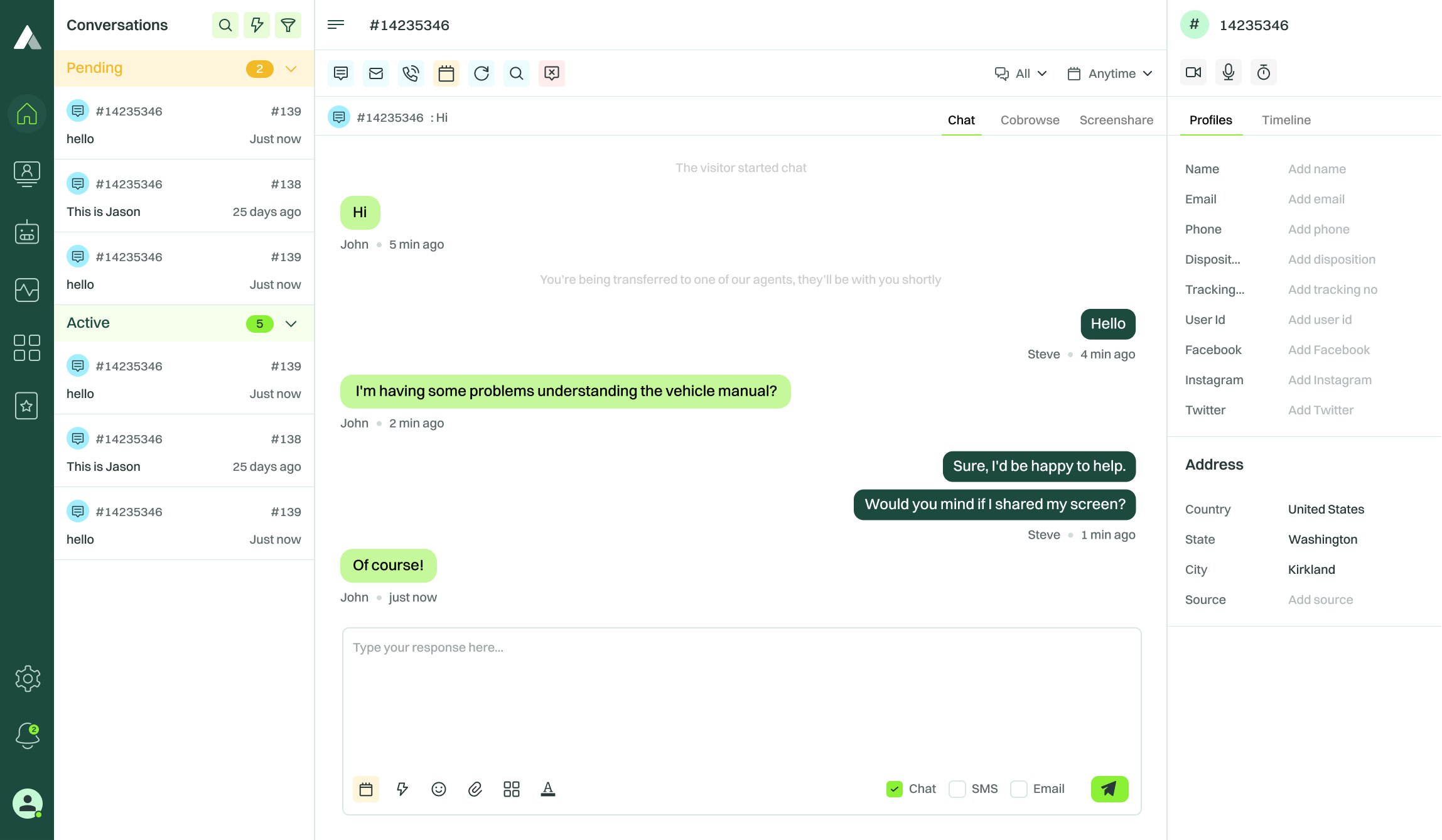 Acquire Live Chat